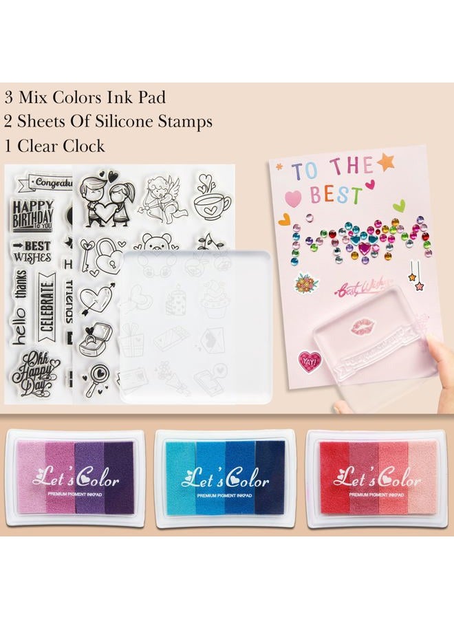 J6&H6 Creative People Card Making Kits - With 30 Blank Greeting Cards & Envelope Supplies & Stamp Set- Gift DIY Greeting Card Set-Birthdays, Festive Celebrations & Thanksgiving - Image 4