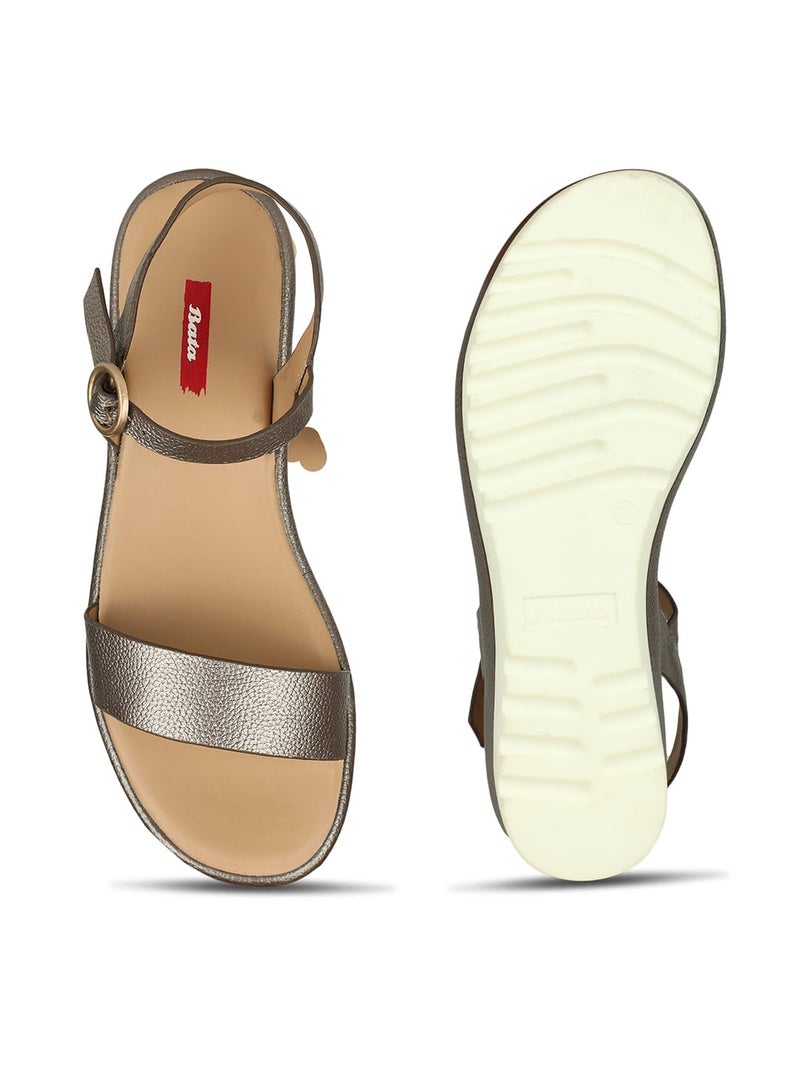 Bata Women's Platform Heel Sandal - GUNMETAL (5 UK) (6612912) - Image 4