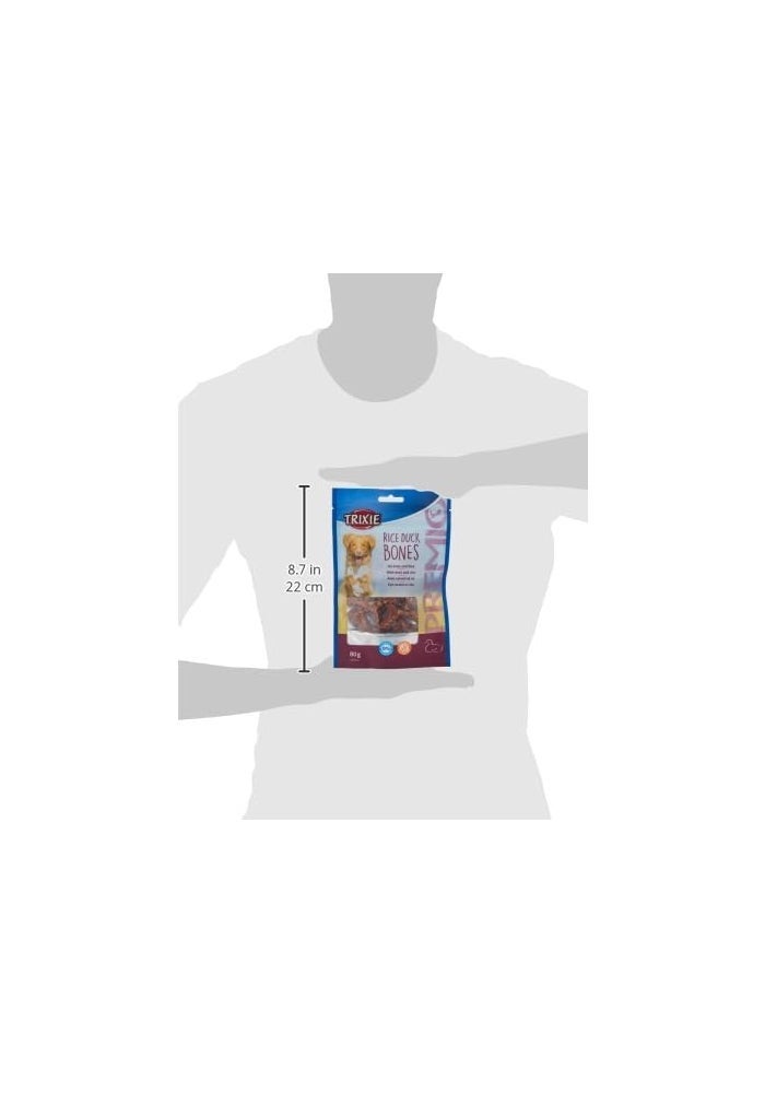 Trixie Premio Rice Duck Bones Dog Treats - 80G - Image 3