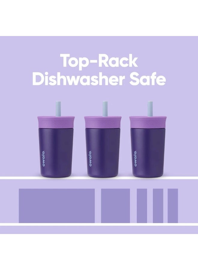 Owala Kids Insulation Stainless Steel Tumbler with Spill Resistant Flexible Stra - view 5