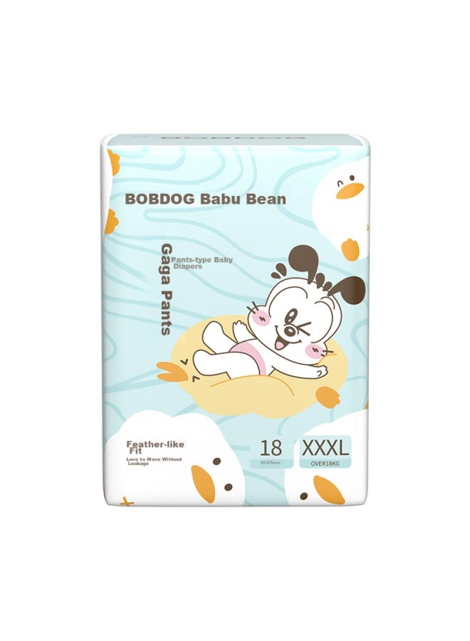 Bobdog Pull-up Diapers, Breathable And Comfortable Xxxl 18 Pieces Baby Diapers - Image 1