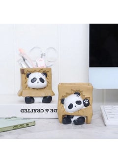 Taşdevri Life Cute Pandas 4-Piece Succulent and Cactus Decorative Flower Pot Set  - Image 5