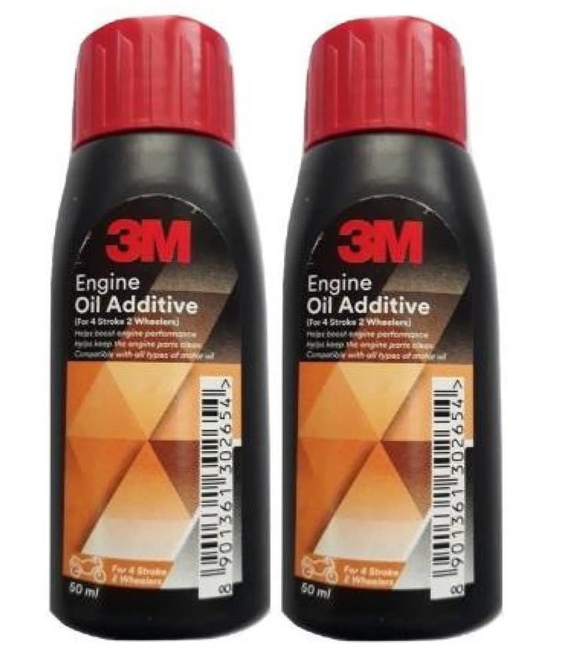 3M Engine Oil Additive, Effective Engine Lubrication and Power Transmission (50ml Each, Pack of 2) - Image 1