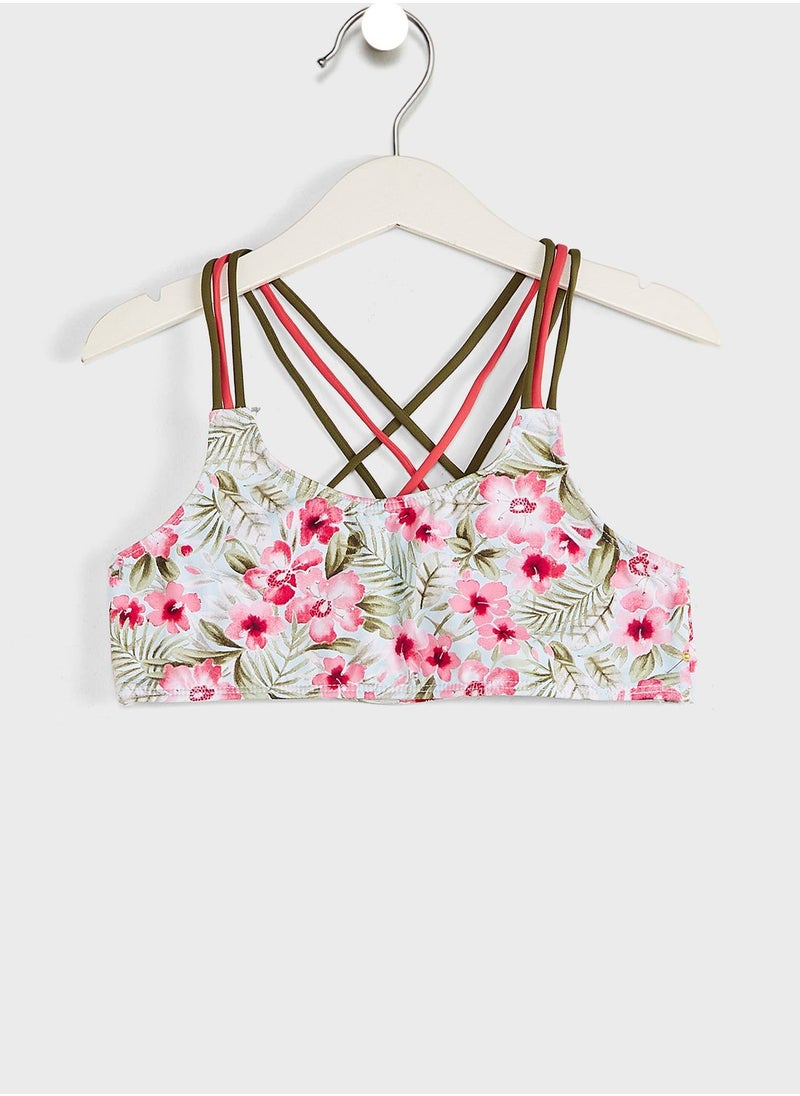 MANGO - Kids Floral Print Bikini - Image 1