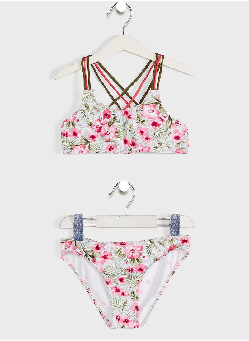 MANGO - Kids Floral Print Bikini - Image 1