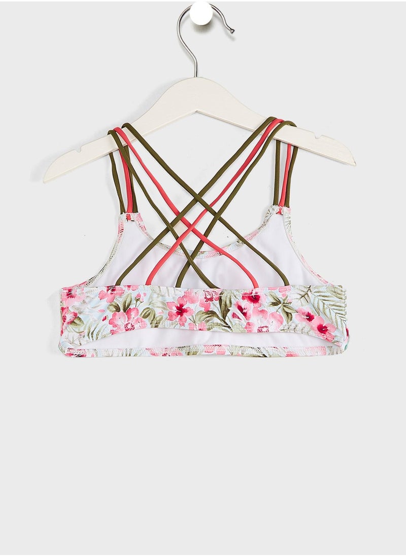 MANGO - Kids Floral Print Bikini - Image 1