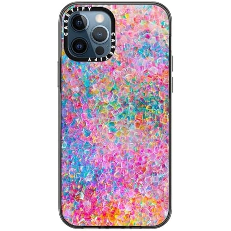 Casetify iPhone 12 Pro Compact Case 【2x Military Grade Drop Test/4ft Drop Protection】 - My Neon Summer by Ingrid Ching - Black - Image 4