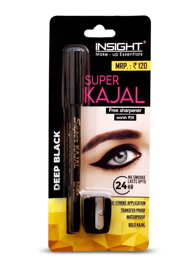 INSIGHT Super Kajal (Black) | Matte Finish |Transferproof| Waterproof|One stroke Application for Everyday Use - 20g - Image 2