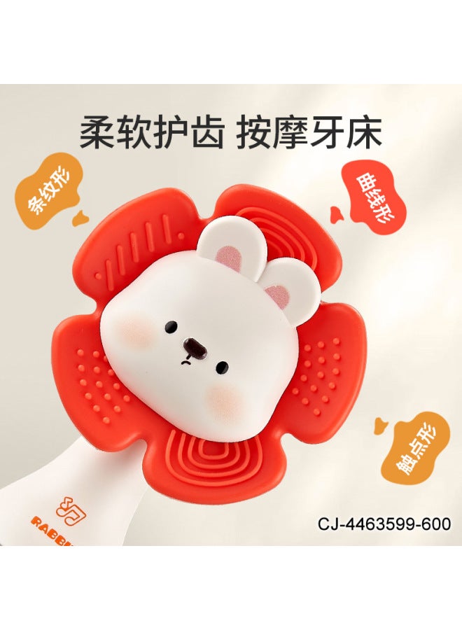 CJ En71 Certified Animal Removable Tooth Glue Baby Hand Rattle Sand Hammer Molars Baby Educational Toys - Image 4
