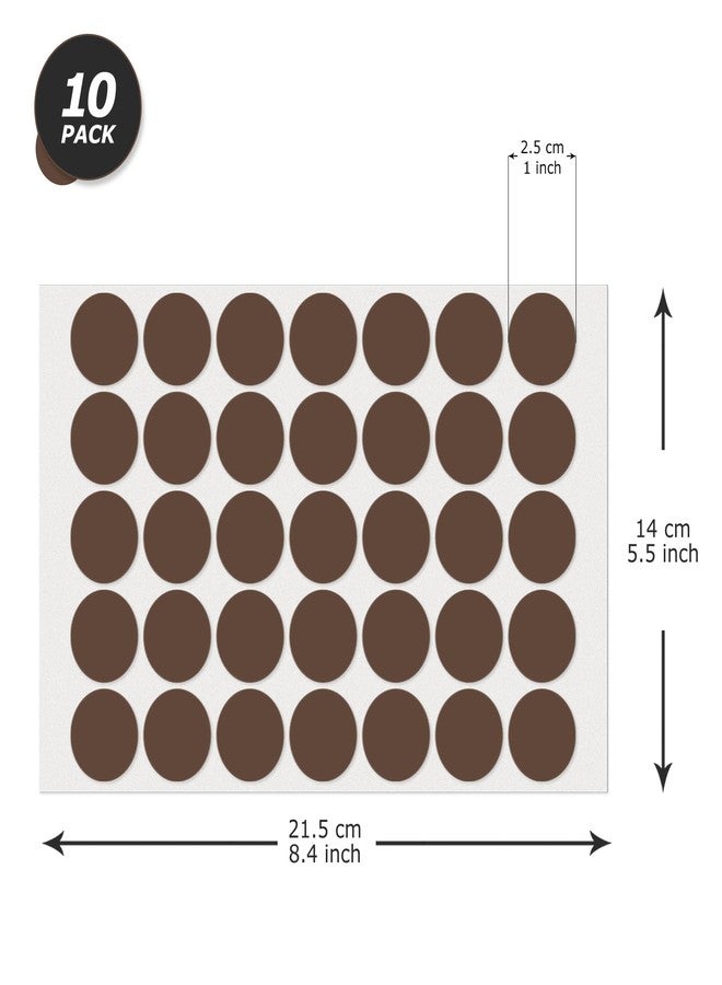 YIKIADA Brown Dot Stickers 1" Round Labels Circle Color Coding Decals Colored Tags for Office Classroom Home Yard Sale 350 PCS - Image 2