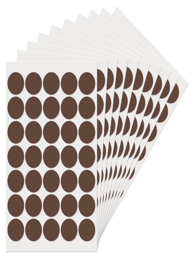 YIKIADA Brown Dot Stickers 1" Round Labels Circle Color Coding Decals Colored Tags for Office Classroom Home Yard Sale 350 PCS - Image 1
