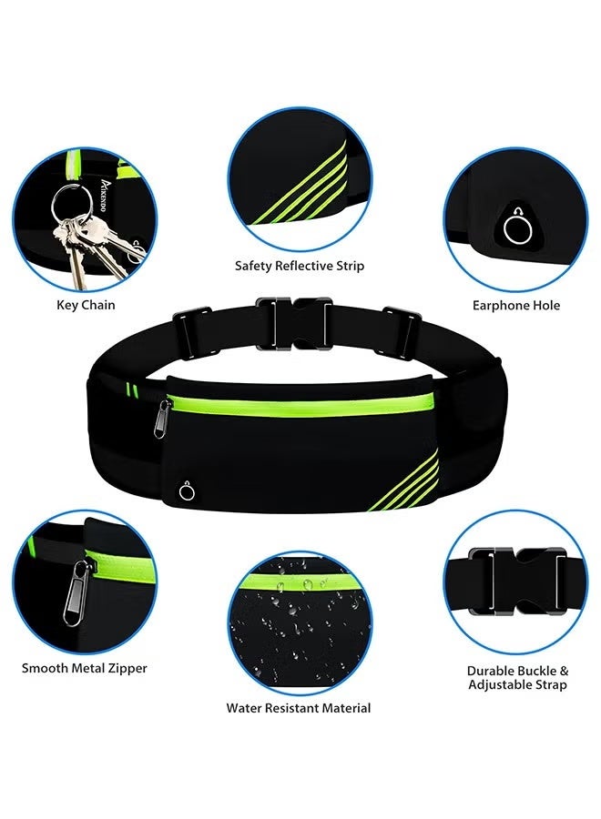 YelaJoy Reflective Running Waist Pack - Sports Portable Belt Bag for Hiking, Cycling & Workout, Phone & Money Holder for Runners & Travel - Image 4