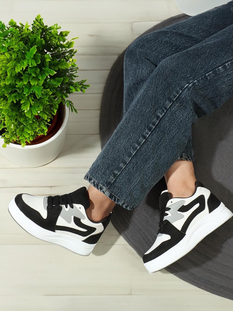 Denill Women & Girls Casual Sports Shoe Sneakers (Black, 5) - Image 2