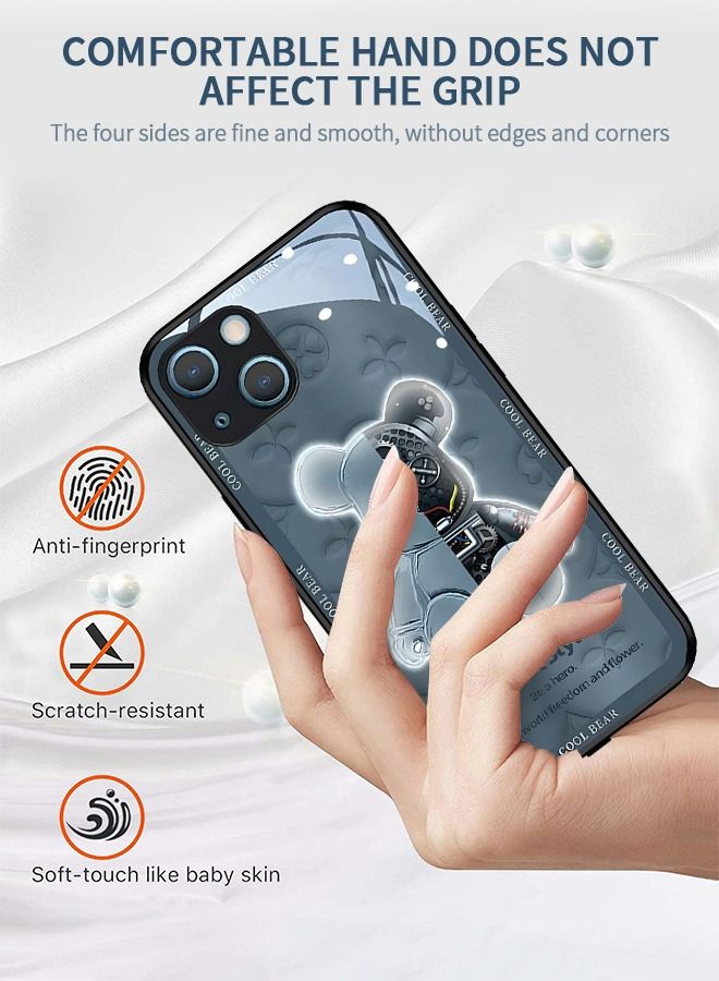 GROIC Compatible with IPhone 14 Max 6.7 Inch Case Led Flash Luminescent Colorful Glowing Tempered Glass Shell，Voice Call Wireless Charging Back Cover for Apple iPhone - Image 2