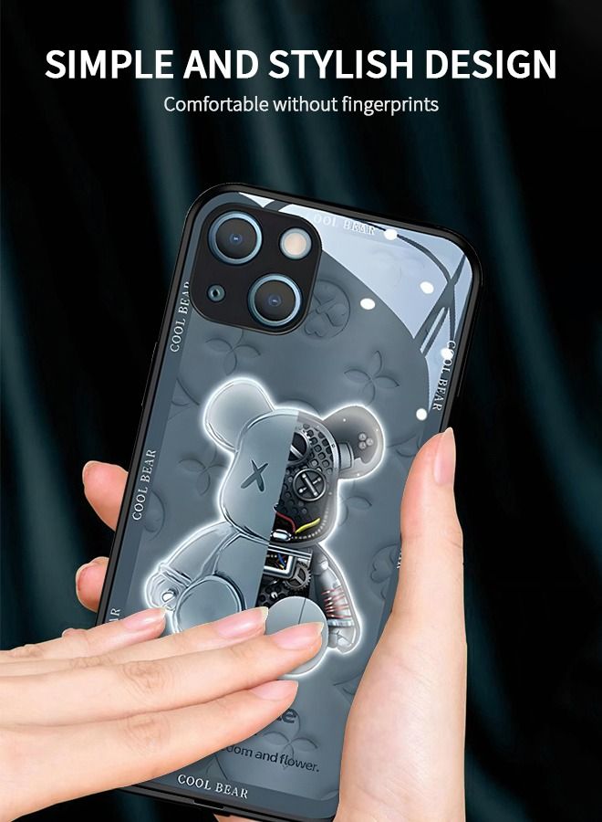 GROIC Compatible with IPhone 14 Max 6.7 Inch Case Led Flash Luminescent Colorful Glowing Tempered Glass Shell，Voice Call Wireless Charging Back Cover for Apple iPhone - Image 3