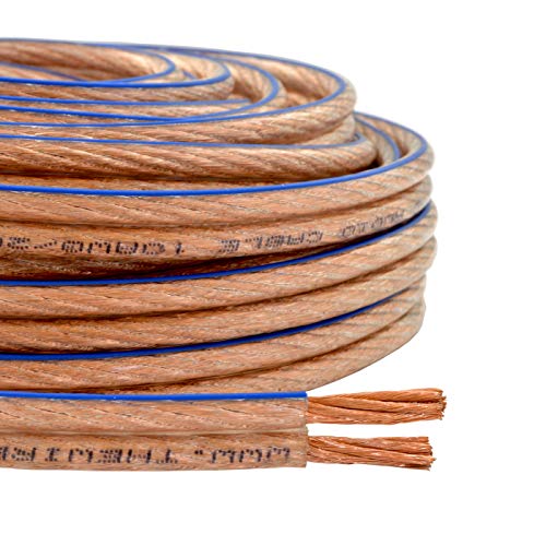 The Wires Zone Car Home Audio Speaker Wire Transparent Clear Cable 10AWG 10/2 Gauge (10 Gauge 25 Feet) - Image 2
