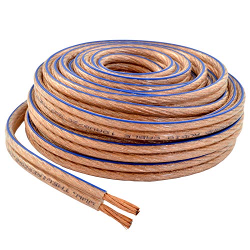 The Wires Zone Car Home Audio Speaker Wire Transparent Clear Cable 10AWG 10/2 Gauge (10 Gauge 25 Feet) - Image 5