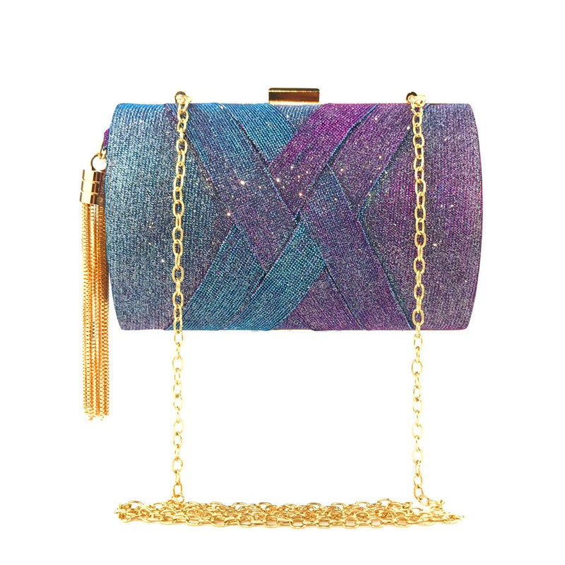 2020 New Women'S Clutch Evening Bag Color Changing Satin Tassel Banquet Bag Clutch Even Bag - Image 4