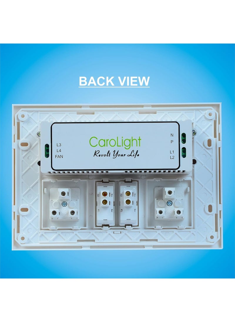 Carolight Remote Controlled Switcher for 4 Lights and 1 Fan
