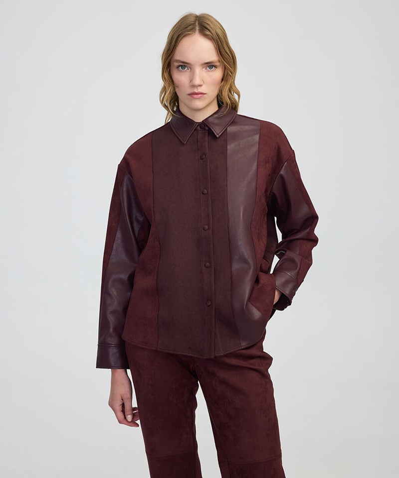Ipekyol Color-Block Mixed Shirt - Image 4