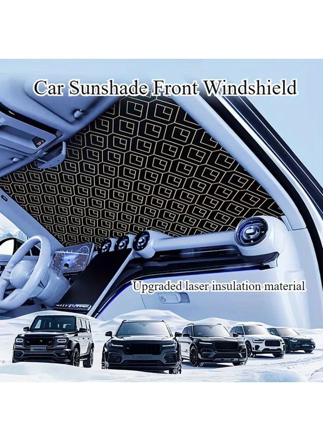Fit 5 Layer Car Windshield Sunshade Heat Insulation Shield For Ford F150 F250 - Image 1