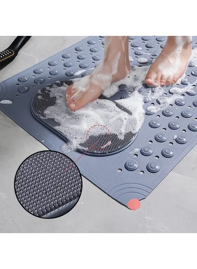 Non Slip Bathroom Mat Mars Green With Massage Nodules Dot Pattern Design Shower Floor Mats With Suction Cups 14 17 By 27 17 Inch Cushioned Safety Pad For Bathroom Accessories - Image 5