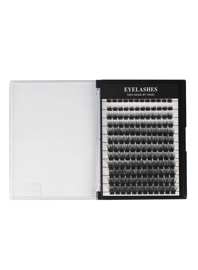 Hannahool Mixed 8-12-14-16mm/8-10-12-14mm/10-12-14-16mm/14-15-16mm Wide Stem Individual False Eyelashes Soft Lightweight Natural Long Volume Eyelashes Extensions Makeup Cluster Lashes (mixed 8-12-14-1 - Image 4