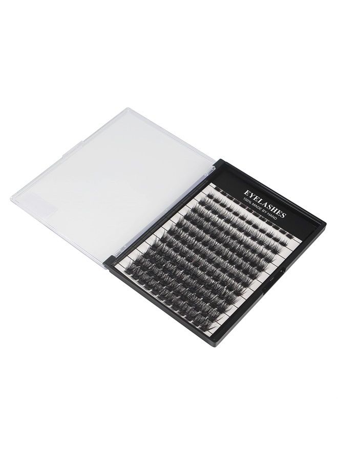Hannahool Mixed 8-12-14-16mm/8-10-12-14mm/10-12-14-16mm/14-15-16mm Wide Stem Individual False Eyelashes Soft Lightweight Natural Long Volume Eyelashes Extensions Makeup Cluster Lashes (mixed 8-12-14-1 - Image 5