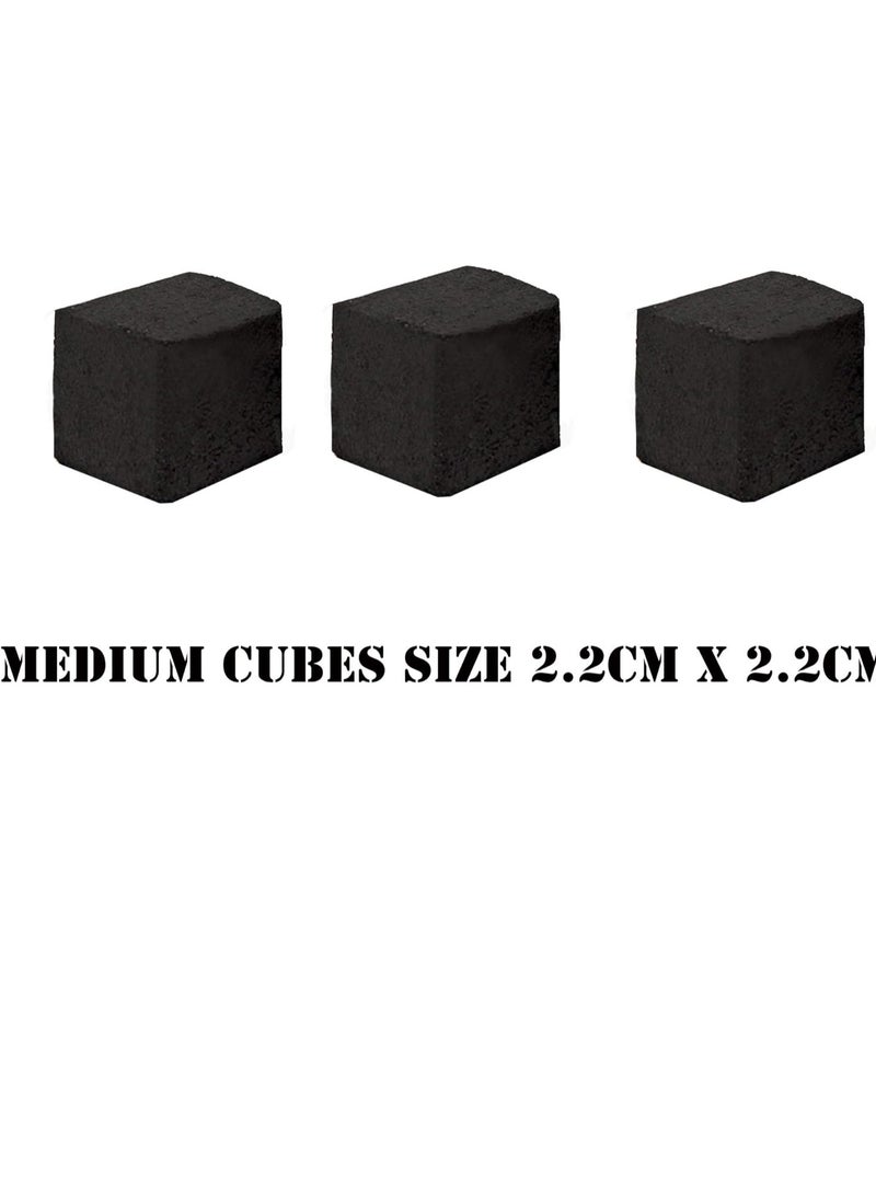 Black Diamonds 1 Kg Coconut Shell Charcoal Cubes 96 Pieces Long Lasting Premium Quality - Image 2