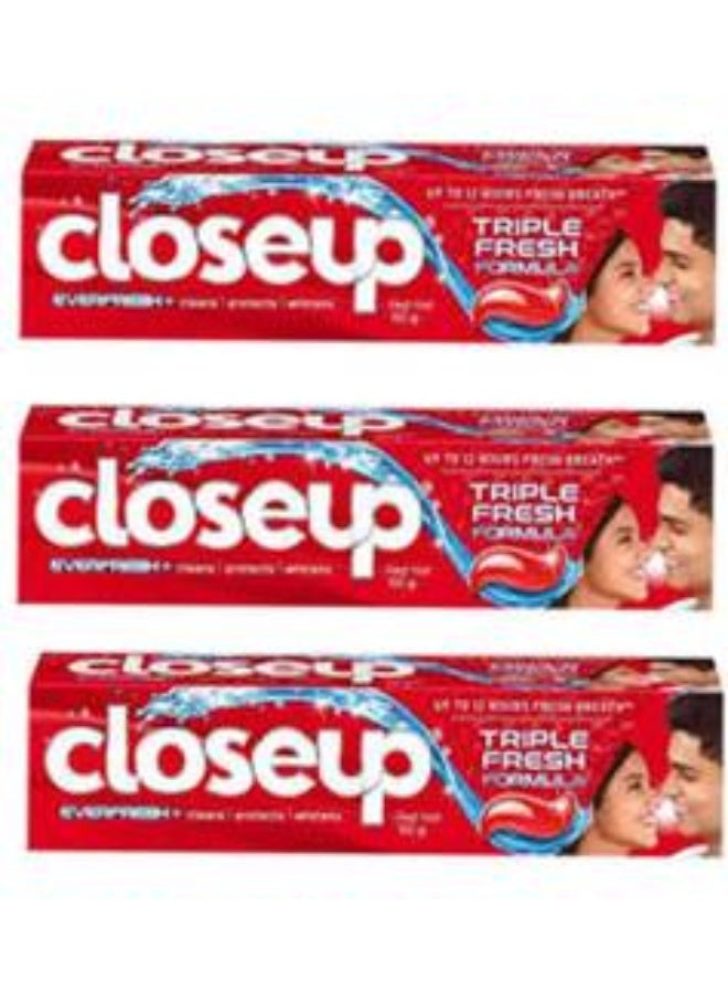 Closeup Triple Fresh Formula Red Hot Toothpaste Pack of 3 - Image 1