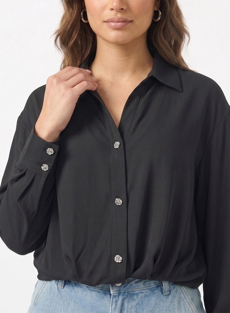 ONLY Onlneiva Life Long Sleeve Balloon Shirt - Image 4