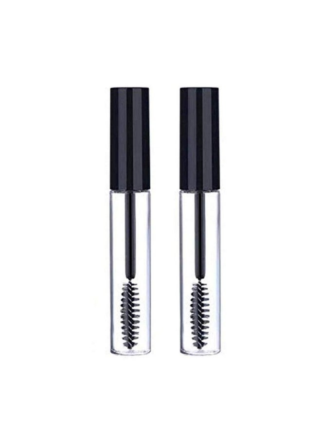 Vinayakart - 2Pcs 10Ml Empty Mascara Tube With Eyelash Wand, Eyelash Cream Container Bottles Transfer Pipettes For Applying Castor Oil And Diy Cosmetics 2 Pcs - Image 1