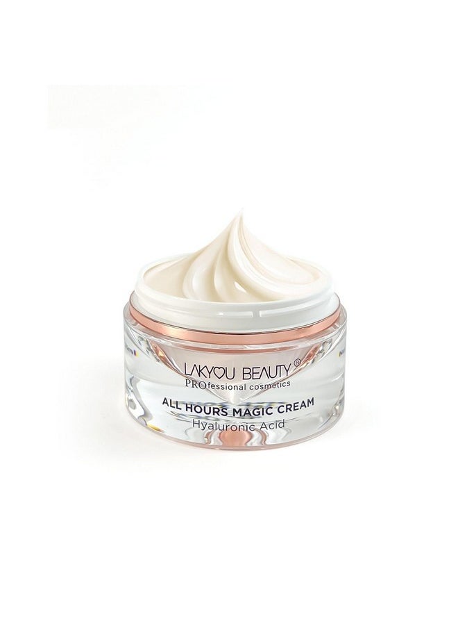LAKYOU BEAUTY All In One Magic Cream It Has Primer, Anti Aging, Cc Cream, Sunblock, Whitening, Moisturizer Infused With Hyaluronic Acid 30Ml  - Image 3