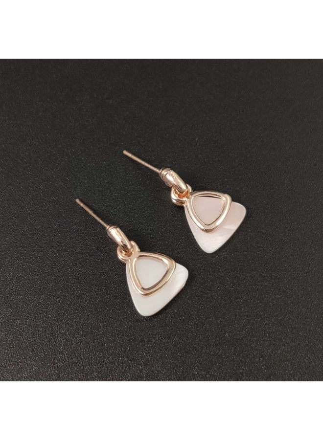 Goolsky Modern Triangle Jewelry Set – Geometric Necklace & Earrings, Minimalist Gift for Her - Image 3