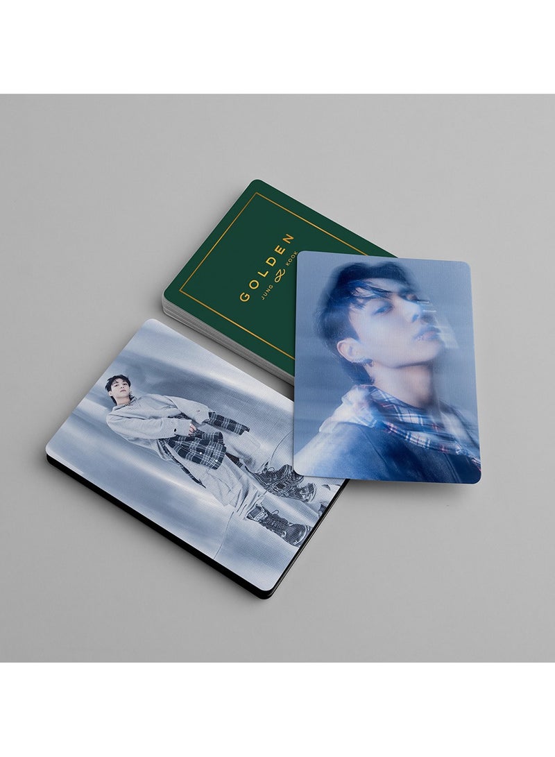 NIBEMINENT 55 قطعة بطاقات لومي ذهبية جونغكوك لمجموعة معجبي كيبوب هدايا - Image 3