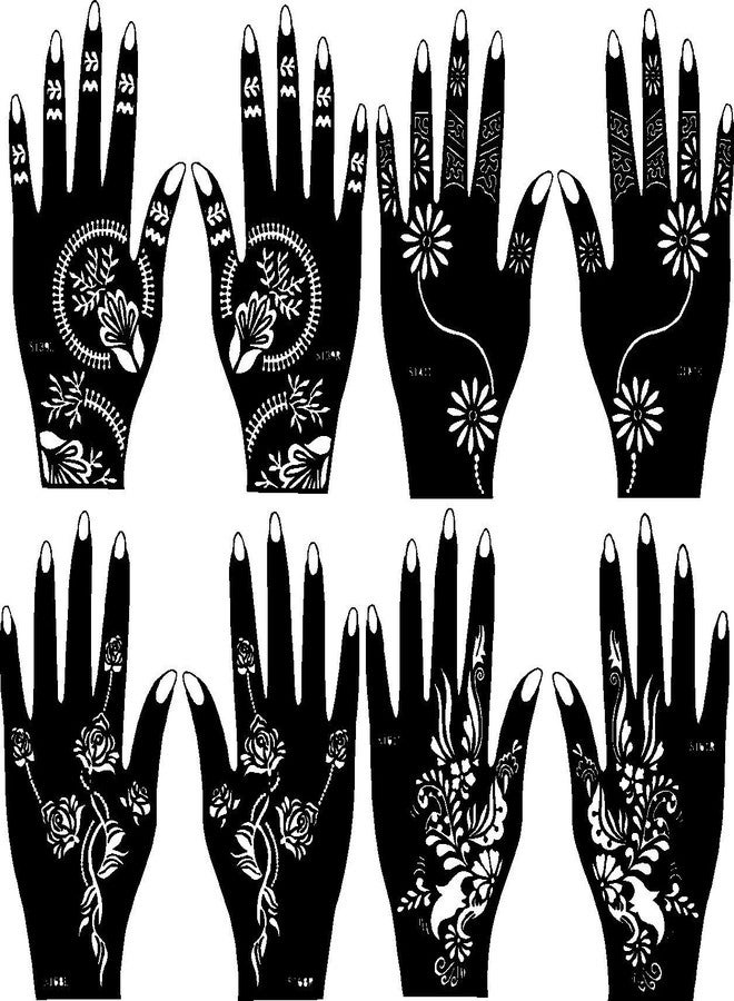 Ivana's Tatto Stencil for | Hand | Body | Face | Heena Art Temporary Tatto for Girls & Women, Design No. 1001 (T-1001) - Image 1