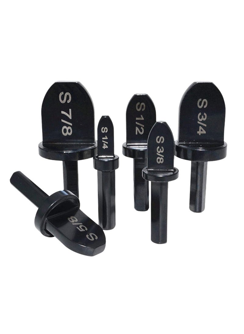 DEFAONS - Defaons Swaging Tool Drill Bit Set, 6Pcs Portable Copper Pipe Swaging Tool Drill Bits Set with 7/8", 3/4", 5/8", 1/2", 3/8", 1/4" - Image 1