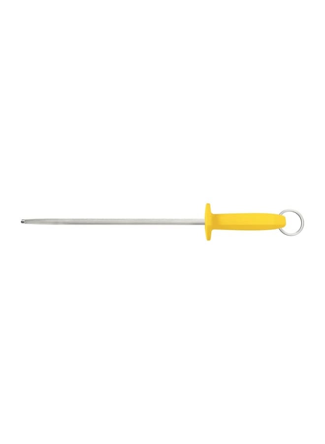 Tramontina Professional Grooved Magnetic Knife Sharpener, 14-Inch Carbon Steel Rod with Yellow Polypropylene Handle, Durable and Efficient for Sharpening Blades - Image 2