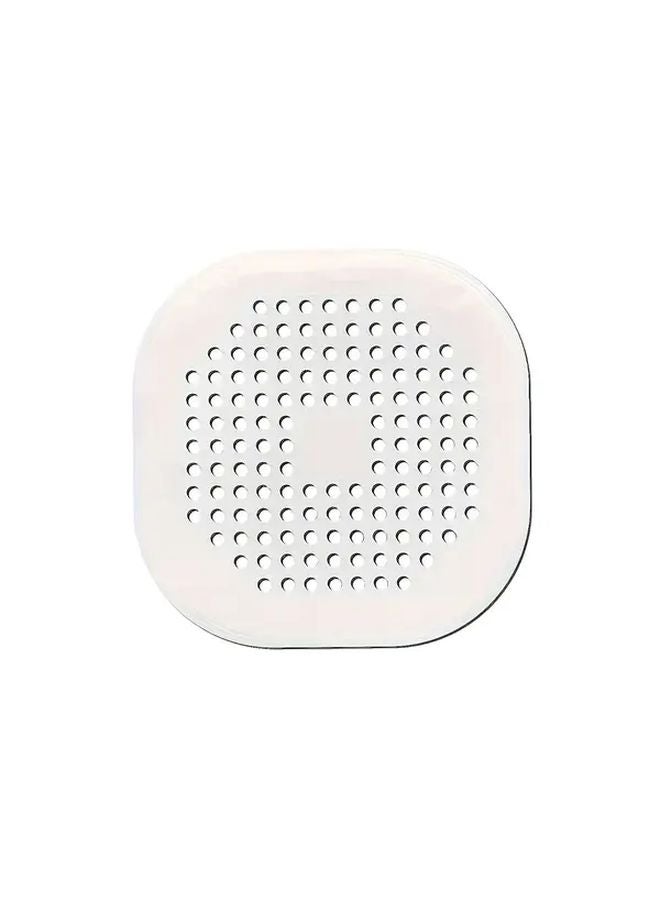 White Silicone Hair Catcher Drain Filter Prevents Clogs Eliminates Odor Easy Installation - Image 1