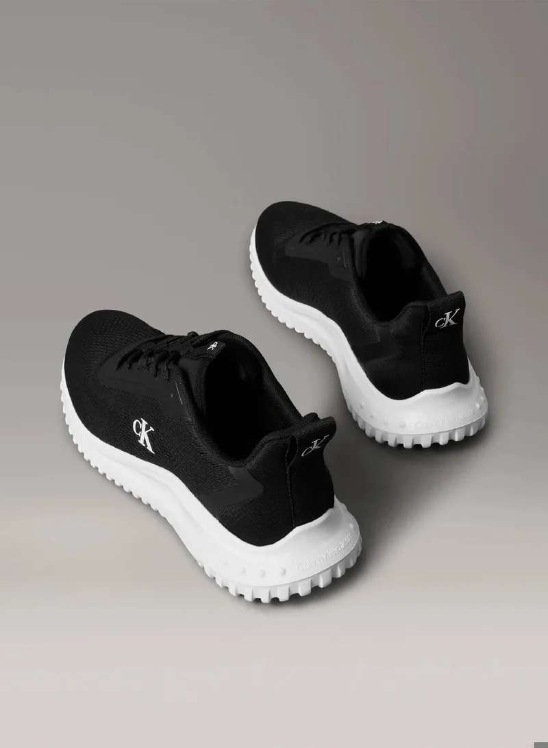 Calvin Klein Jeans Black/Bright White Breathable Mesh Ultralight Trainers for Men | Best Price UAE
