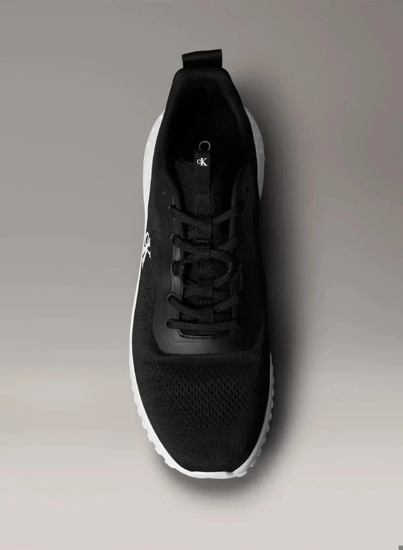 Calvin Klein Jeans Black/Bright White Breathable Mesh Ultralight Trainers for Men | Best Price UAE