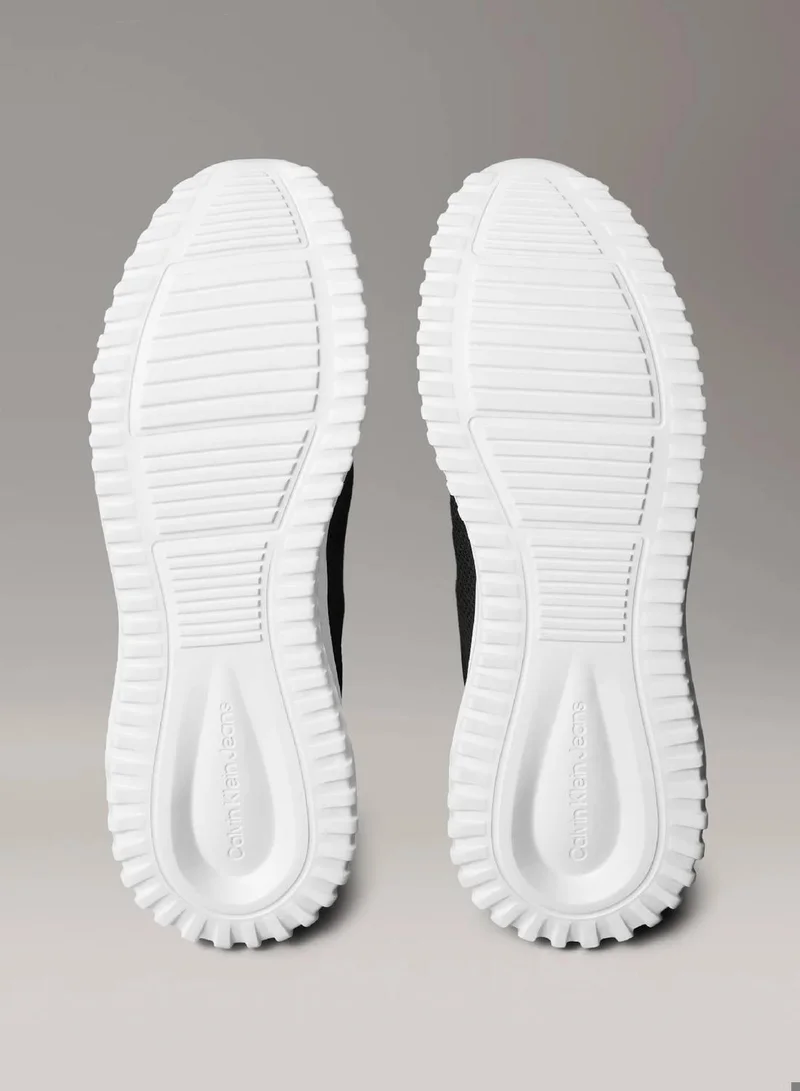 Calvin Klein Jeans Black/Bright White Breathable Mesh Ultralight Trainers for Men | Best Price UAE