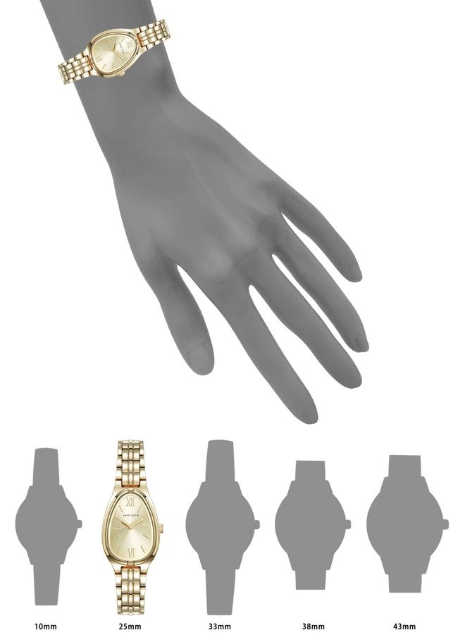 Anne Klein Women's Bracelet Watch, Gold/Champagne, Classic - Image 3