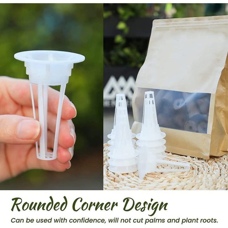 60 Pcs Hydroponic Plant Grow Sponges Pods Kit Root Plant Basket Seed Planting Kit Replacement Pod Cups Pot Hydroponic Pods for Garden Indoor Herb Growing System Petal Style baihuo - Image 4