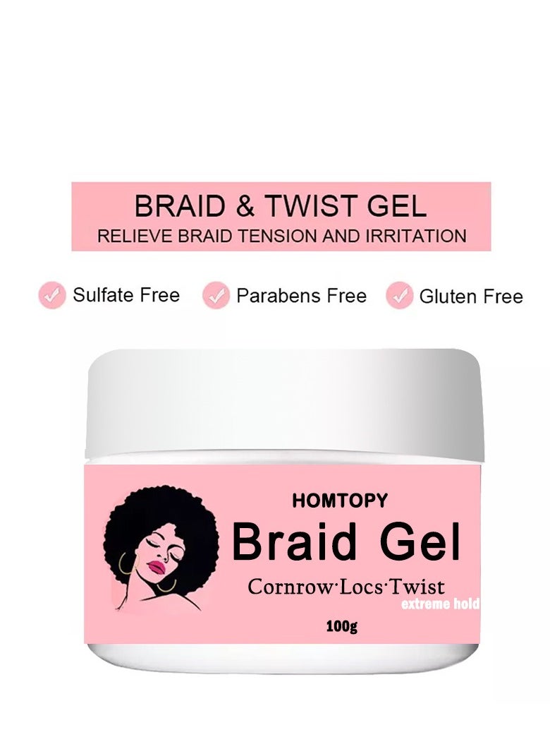 HOMTOPY Frizz Control Sculpting Gel  Defining Cream - For All Curly Hair Types 100g  - Image 2
