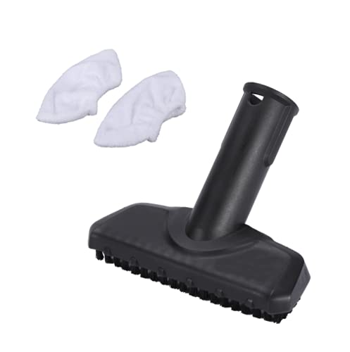 OYSTERBOY Premium Quality Replacement Parts Steam Cleaner Hand Nozzle Tool Brush with Microfiber Mop Cloth Pad Cover Compatiable for Karcher Steam Cleaner Vacuum 1 Hand Nozzle Tool Brush 2 Mop Pads