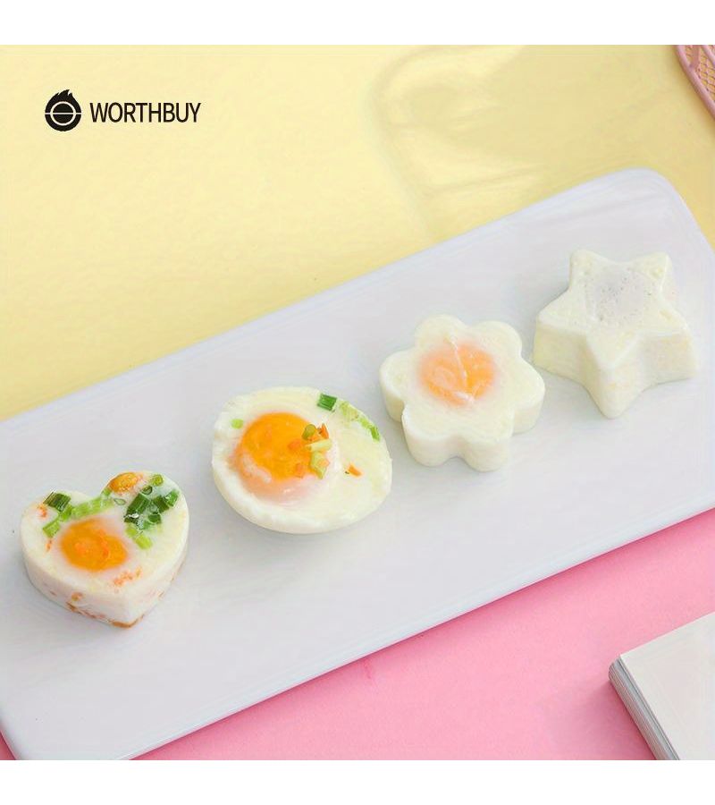 Cartoon Egg Mold Set For Creative Breakfast Kitchen Tool Blue Pattern - Image 2