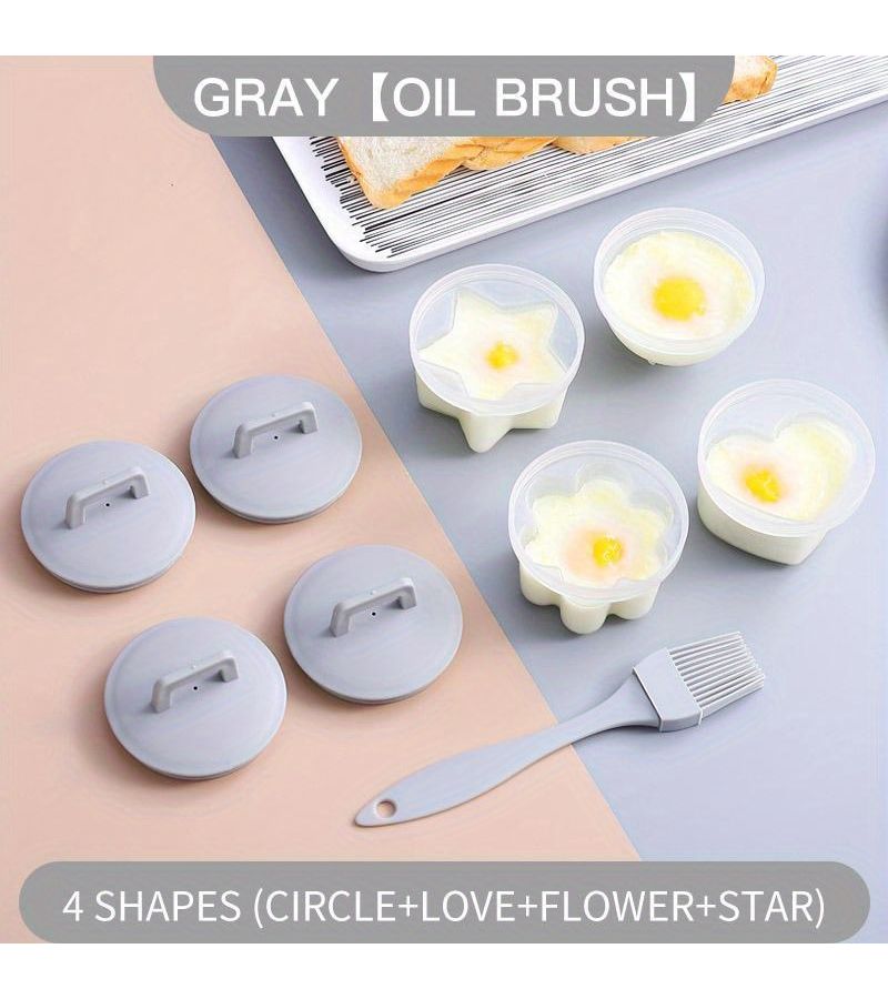 Cartoon Egg Mold Set For Creative Breakfast Kitchen Tool Blue Pattern - Image 3