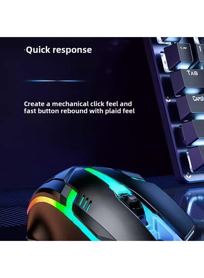 For Dell Mechanical Wired Mouse Gaming Desktop Computer Internet Cafe Special Notebook Office General-Color:Upgraded Model-black ★ Side Streamer  Sensitive And No Lag-Interface:Official Standard  - Image 4