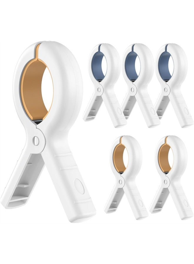 Beach Towel Clips, 6pcs Plastic Clothespin, Heavy Duty Laundry Clips Quilt Drying Clips to Keep Your Towel, Clothes, Blankets from Blowing Away  - Image 1